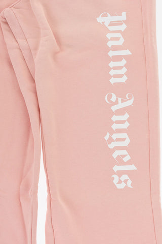 Brushed Cotton Joggers with Printed Logo