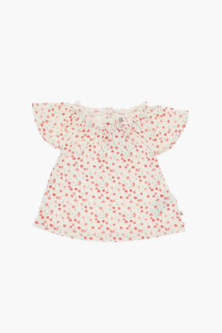 All-Over Cherrys Printed Bloomers AMISSA And Blouse Set