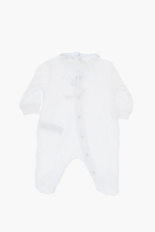 Pagliaccetto in Cotone con Ricamo Teddy Bear