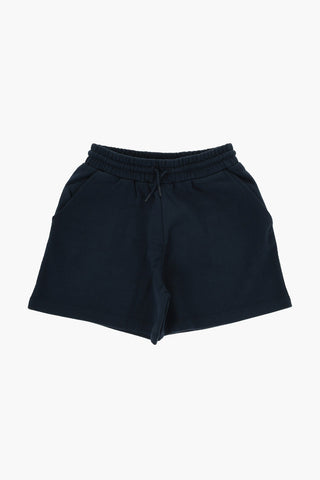 Brushed Cotton Shorts with Elastic Waistband