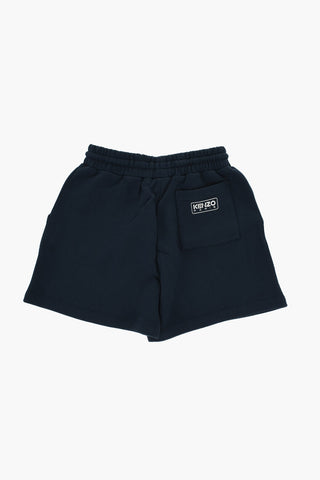 Brushed Cotton Shorts with Elastic Waistband