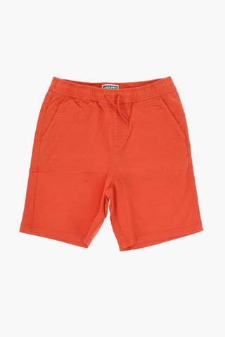 Stretch Cotton Shorts with Elastic Waistband