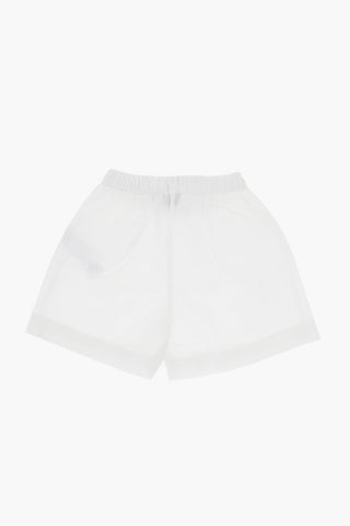 2-Piece Set Consisting of Striped Blouse and Solid Color Shorts