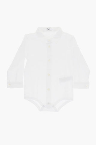 Solid Color Cotton Jersey Bodysuit Shirt