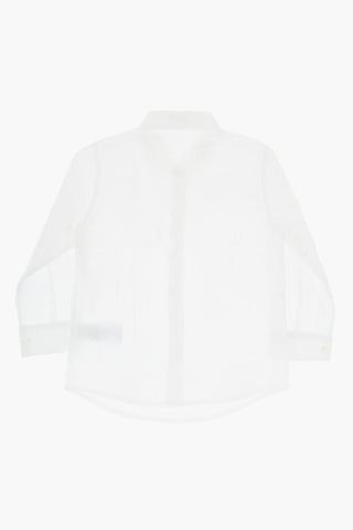 Camicia in Popeline di Cotone a Tinta Unita