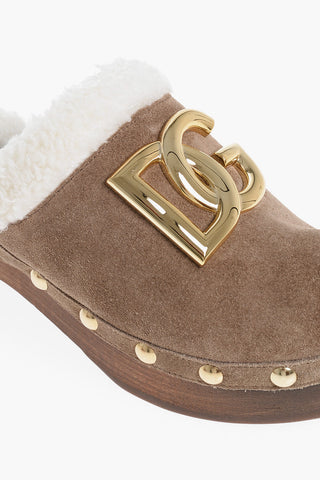 Suede TROPICANA Mules with Wood Wedge Heel 5cm