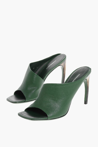 Leather NYMPHE Open Toe Mules 8cm