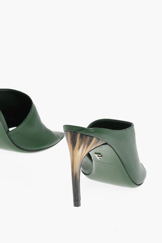 Leather NYMPHE Open Toe Mules 8cm