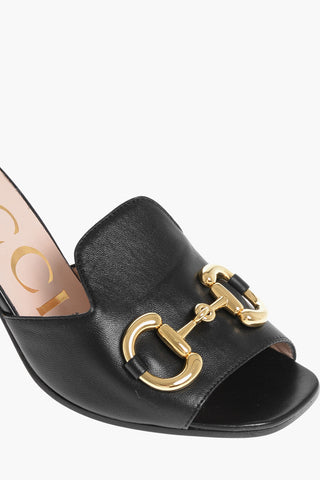 Open Toe CHARLOTTE Mules with Front Morset 7cm