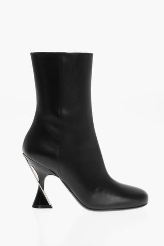 Spool Heel LEBONNE Leather Booties 11cm