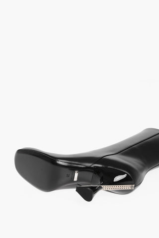 Spool Heel LEBONNE Leather Booties 11cm