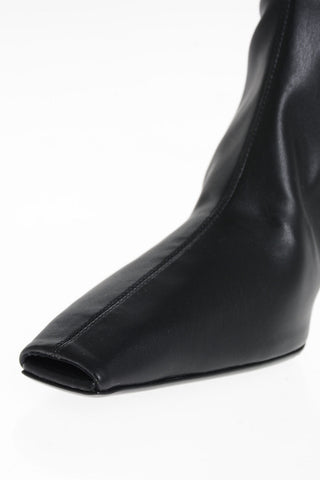 Stivali in Ecopelle con Zip Interna 8cm