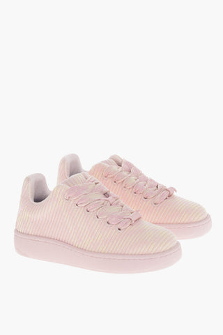 Low-Top Sneakers with Ribbed Design and Maxi Laces