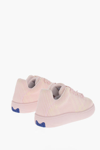 Low-Top Sneakers with Ribbed Design and Maxi Laces