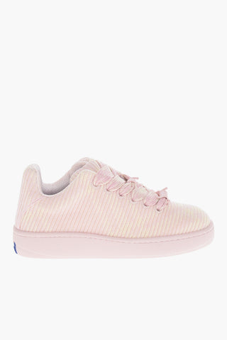 Low-Top Sneakers with Ribbed Design and Maxi Laces