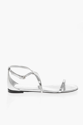Sandali Criss Cross MIRROR in Pelle Lamè