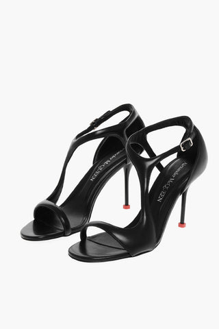 Leather SUPPLENESS Sandals with Stiletto Heel 10cm