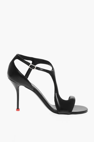 Leather SUPPLENESS Sandals with Stiletto Heel 10cm
