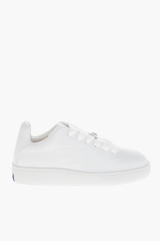 Sneakers in Pelle con Logo Goffrato