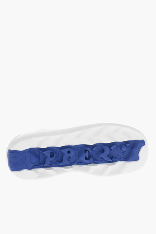 Sneakers in Pelle con Logo Goffrato