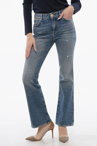 Cotton Cropped Fit Bootcut Denims 24cm