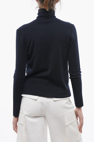 Turtleneck Cashmere and Silk Sweater