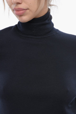 Turtleneck Cashmere and Silk Sweater