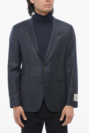 CC COLLECTION Blazer aus Schurwolle mit Karomuster