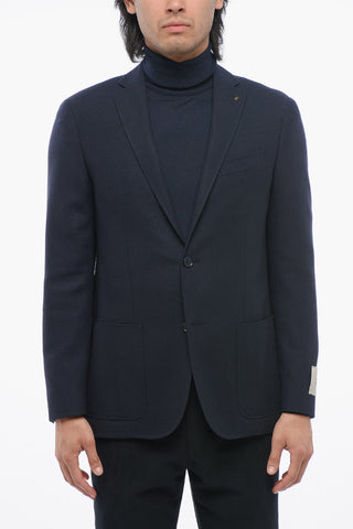 CC COLLECTION 버진 울 블레이저 홉색 패턴