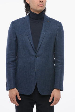 CC COLLECTION Linen Herringbone RIGHT Blazer