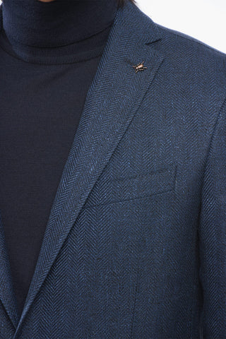 CC COLLECTION Linen Herringbone RIGHT Blazer