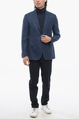 CC COLLECTION Linen Herringbone RIGHT Blazer