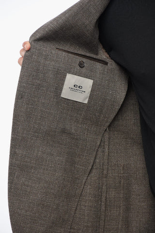 CC COLLECTION Cotton-Blend Blazer RIGHT Hopsack