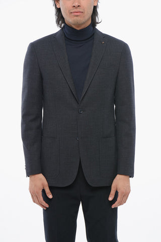 CC COLLECTION Cotton-Blend Blazer RIGHT Hopsack