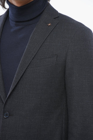 CC COLLECTION Cotton-Blend Blazer RIGHT Hopsack