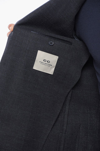 CC COLLECTION Cotton-Blend Blazer RIGHT Hopsack