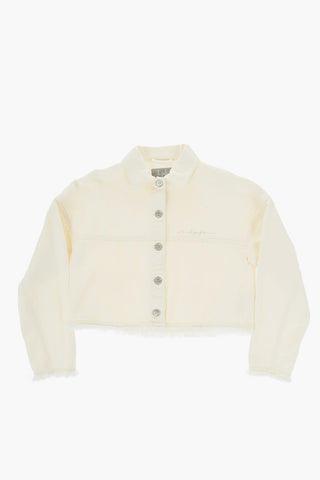 Frayed Hem Denim Jacket
