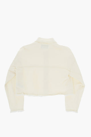 Frayed Hem Denim Jacket
