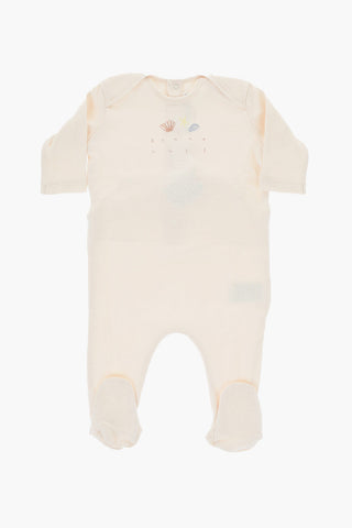 Cotton Romper Suit with Print