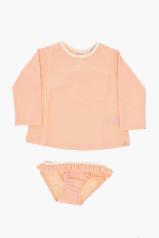 Nylon Blend Bloomers and Crew-neck T-shirt Set