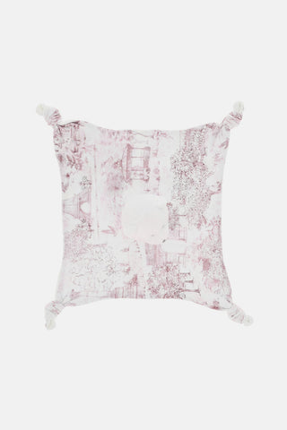 Romper Suit Hat and DouDou Set with Toile de Jouy Motif