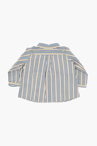 Striped MALO Shirt with Breast Pocket