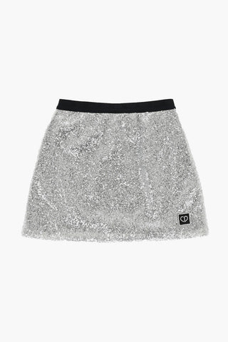 Gonna ODETTE In Paillettes con Banda Elastica Logata