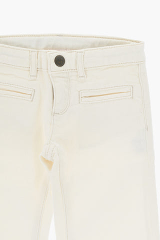Pantaloni Bootcut BESTIE In Twill di Cotone 
