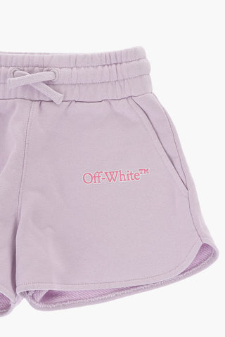 Fleece Shorts with Printed Logo