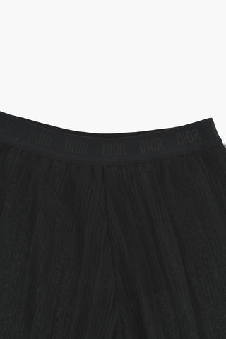 Sheer Flared Pants with Pleats