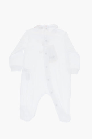 Pagliaccetto in Cotone con Ricamo Teddy Bear
