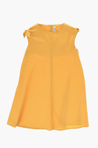 Vestito in Cotone con Fiocco sulla Manica