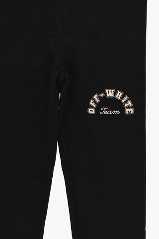 Logoed Leggins with Contrasting Bands