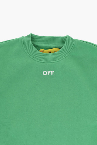 Crewneck Sweatshirt with Printed Logo